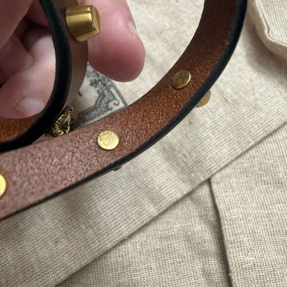 Brand new with box Gucci Feline Head Studded Double Wrap Bracelet - Picture 14 of 15